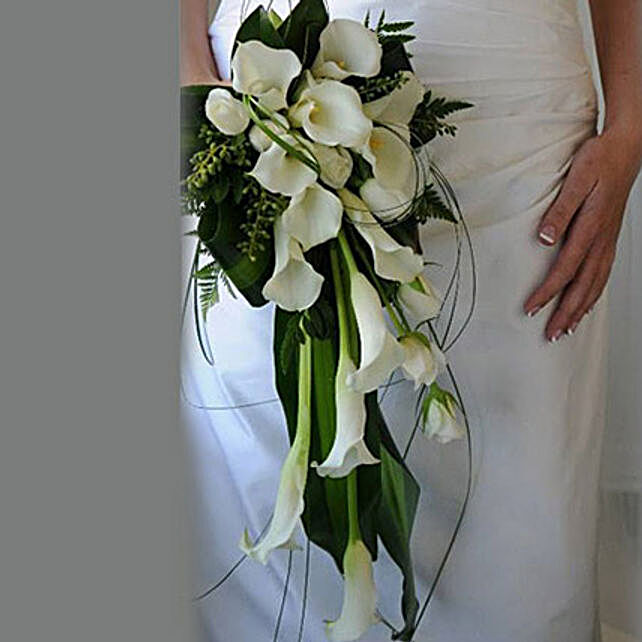 Elegant Wedding Bouquet Uae Gift Elegant Wedding Bouquet Ferns N Petals